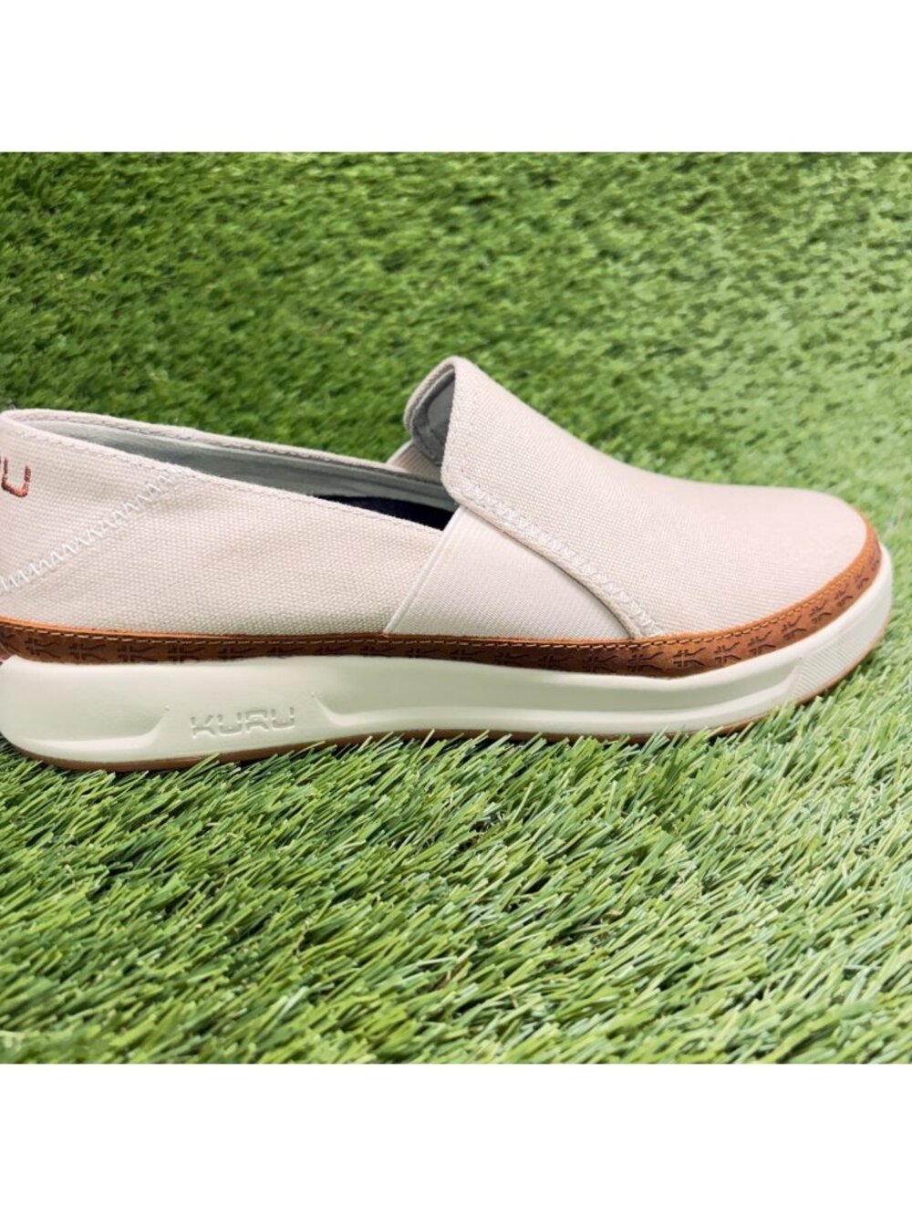 Kuru Roam Atla Classic Womens Size 8.5 Beige Brown Casual Walking Slip-On Shoes